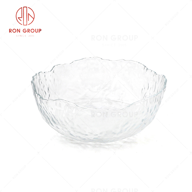 RN0053G00297 Hot Selling Safe Non-toxic Glass Fruit Plate
