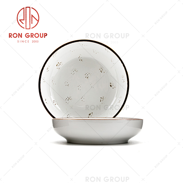 Dinnerware Set Round Serving Modern Living Ceramic Porcelain  Rectangular Plate
