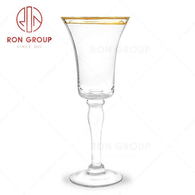 RN0048G00006 Wholesale Classic Gold Rim Red Wine Glass