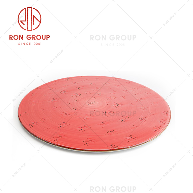 Portable Extra Thin Round Dish Commercial Restaurant Dinnerware