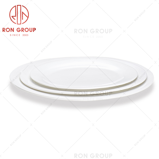 Free sample white porcelain plates high quality ceramic Japanese plate dinnerware