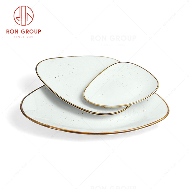 RonGroup New Color Chip Proof  Collection Misty White Bule -  Trigon  Plate 
