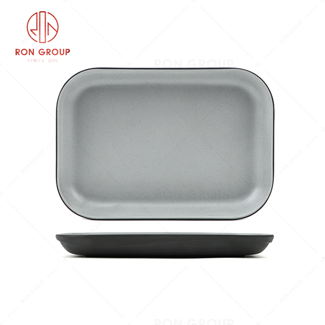 RN0004M00012  Hot Sale High Quality Simple Design Practical Melamine Rectangular Plate