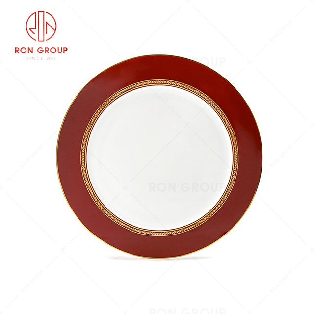 RN0203P00138  Hot Selling Unique Design Bone China Round Plate