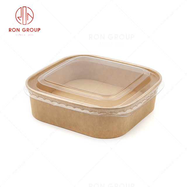 RN0637D00007 Wholesale High Quality Disposable Square Paper Bowl