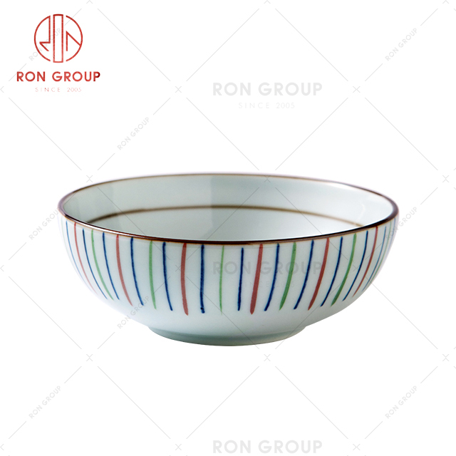 Cheap price oblique porcelain bowl hot sell larger size ceramic deep bowl