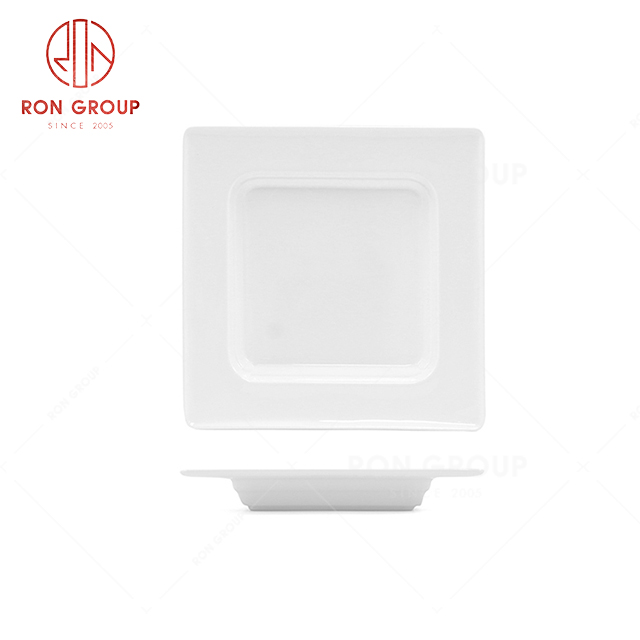 RN0037P06263-64-65 Wholesale  High Quality Simple and Elegant Square Soup Plate 