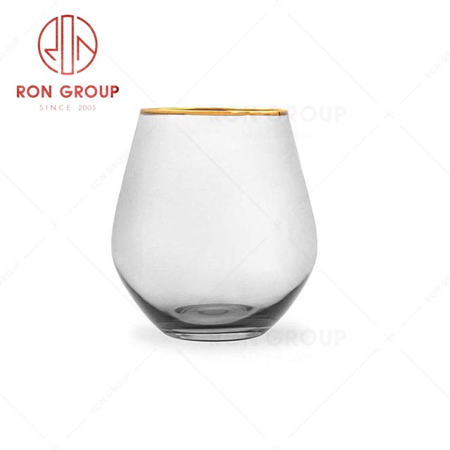 RN0048G00032 Hot Sale  Healthy Non-toxic Gold Rim Liqueur Glass 