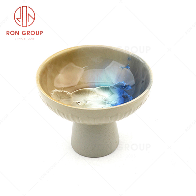 RN0660P00852 Hot Sale High Quality Exquisite Ceramic Ripple High Bowl