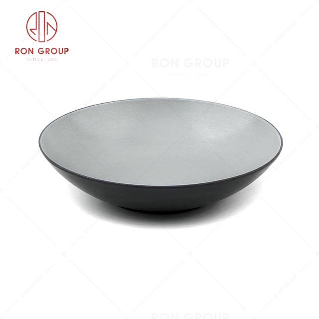 RN0004M00077-113 Hot Sale High Quality Classic Melamine  Shallow Round Plate