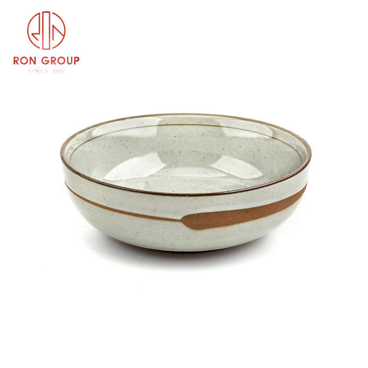 Best selling Japanese Korean style ceramic bowl salad bowl for restaurant Asian style dinnerware set