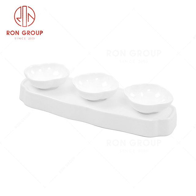 RN0037P06194  Hot Selling High Quality Exquisite Bone China Lattice Tray