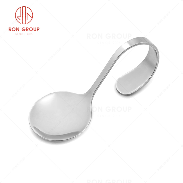 RN0050E01903 Wholesale High Quality Durable Silver Stainless Steel Curve Spoon