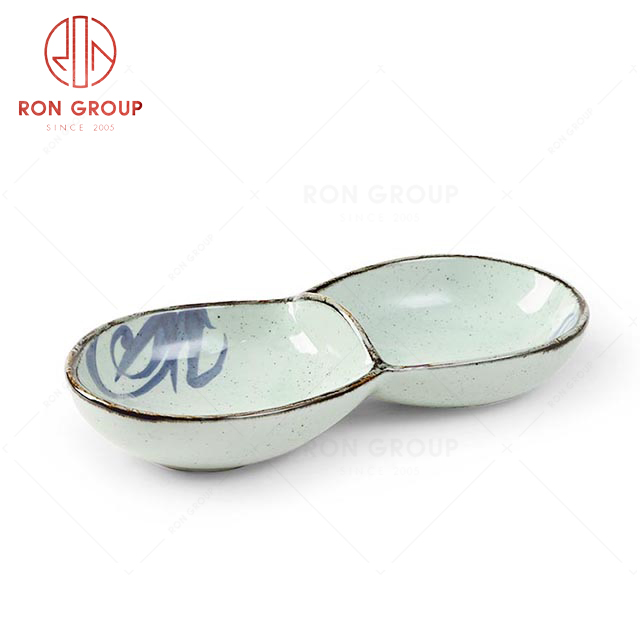 RNPCS187HL Wholesale High Quality Exquisite Ceramic Double Plate