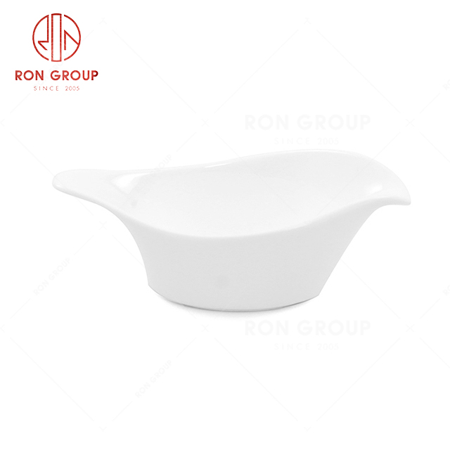 RN0037P06167 Wholesale Unique Design Pure White Bone China  Sauce Bowl