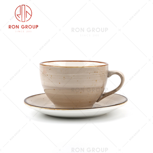 European style porcelain dinnerware promotional unique colorful tableware wholesale ceramic coffee cup