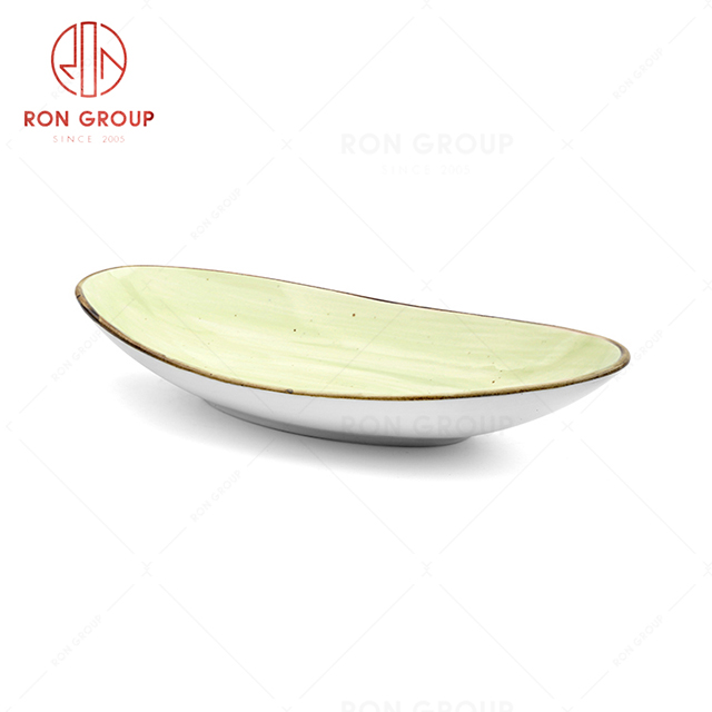 RonGroup New Color Chip Proof  Collection Apple Green - Snack Plate 