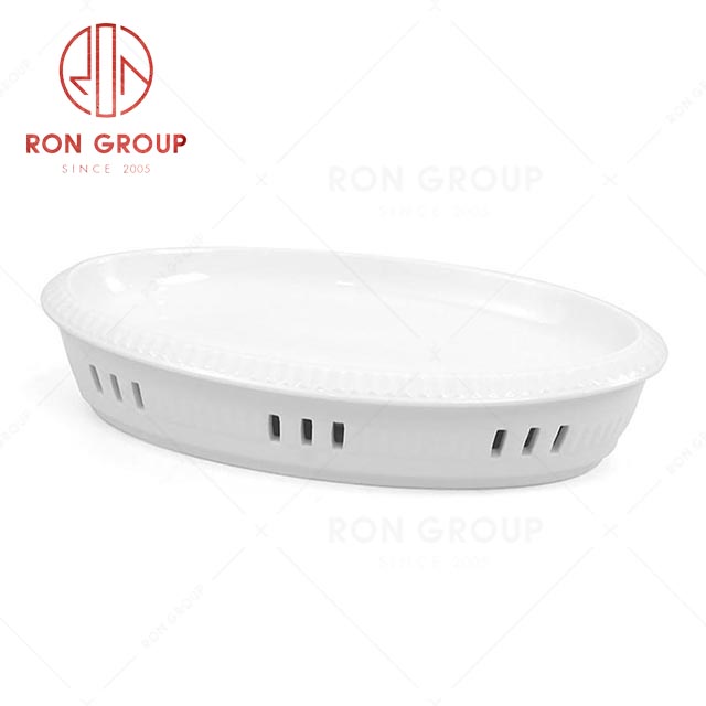 RN0037P06344-49 Hot Selling High Quality White Porcelain Soup Plate and Stove  Seat