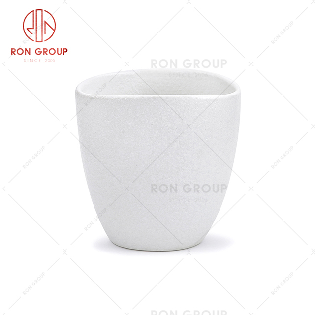 Direct supply simple style restaurant cup white hotel creative coffee water milk tea cup