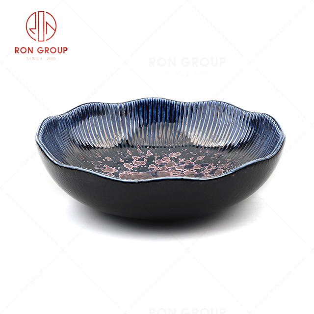 RN0660P00303 Hot Selling Unique Design Exquisite Ceramic Plum Blossom Bowl