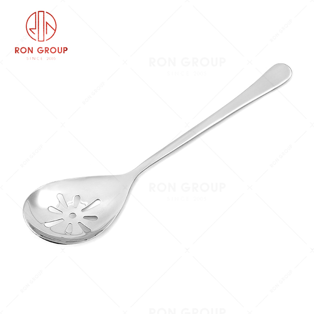 RN0050E01919 Hot Sale  Durable Silver Stainless Steel Serving Spoon Perforated