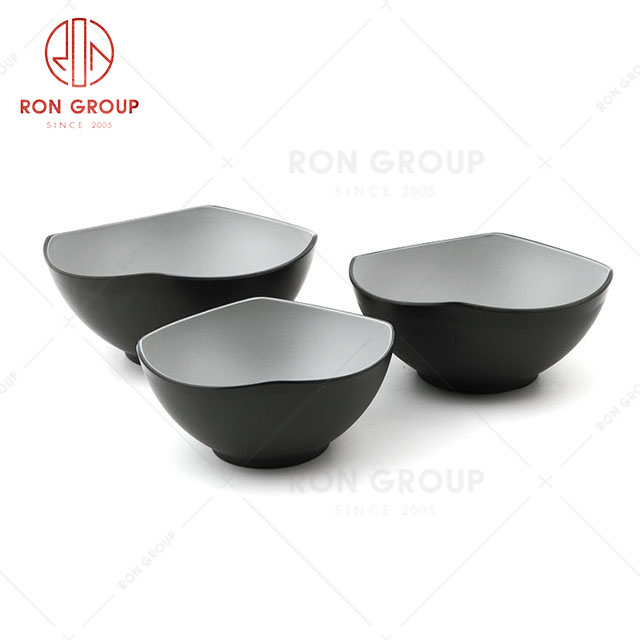 RN0011M02302-303-304  Wholesale High Quality Rock Grey Melamine Bowl