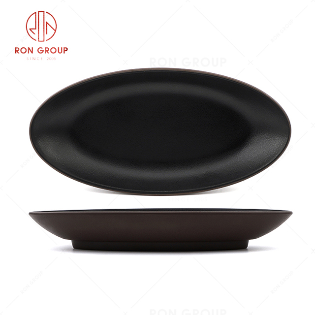 RN0004M00147 Hot Sale High Quality Durable Melamine Oval Long Plate