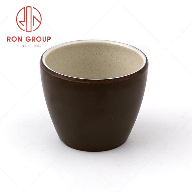 RN0011M02110 Wholesale Durable Terracotta Brown Series  CupMelamine 