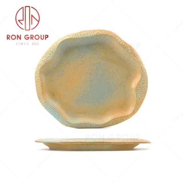 RN0020P00367 Hot Selling Unique Design Abnormal Ceramic Plate