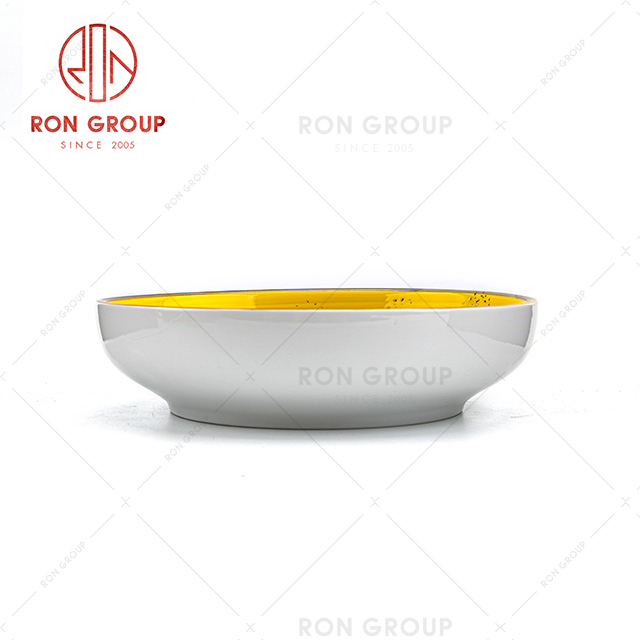 High quality unbreakable ceramic tableware dinnerware cheap price ceramic salad plate