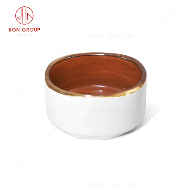 RN0037P03320 Wholesale Chip Proof Porcelain Tomato Jam Series  Ramekin
