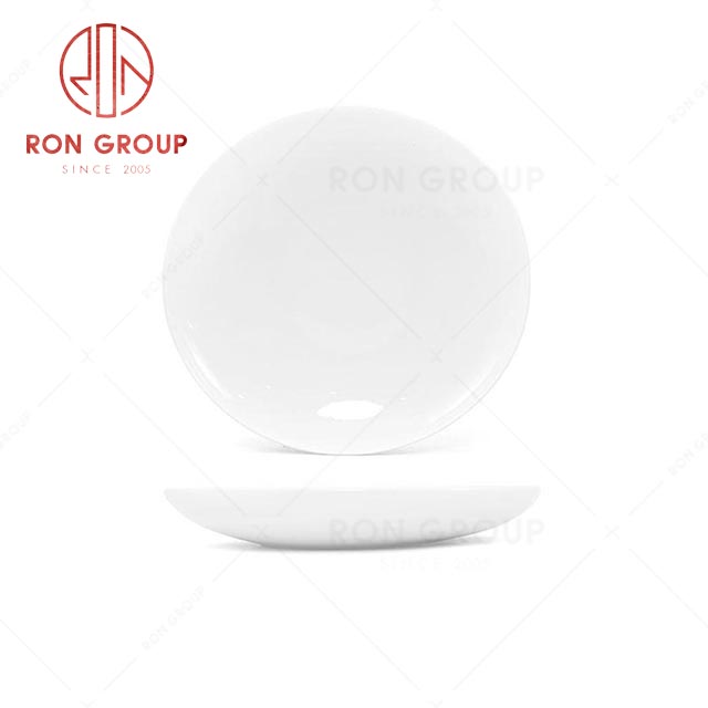 RN0037P06754-55-56 Hot Sale Classic Elegant Premium White Porcelain Soup Plate