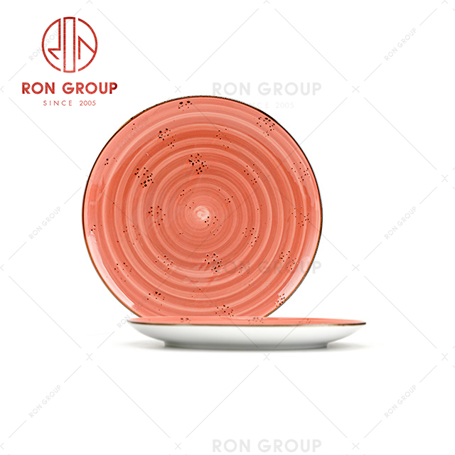 Wholesale Crockery Restaurant Ceramic Plates Custom Color Dinner Set