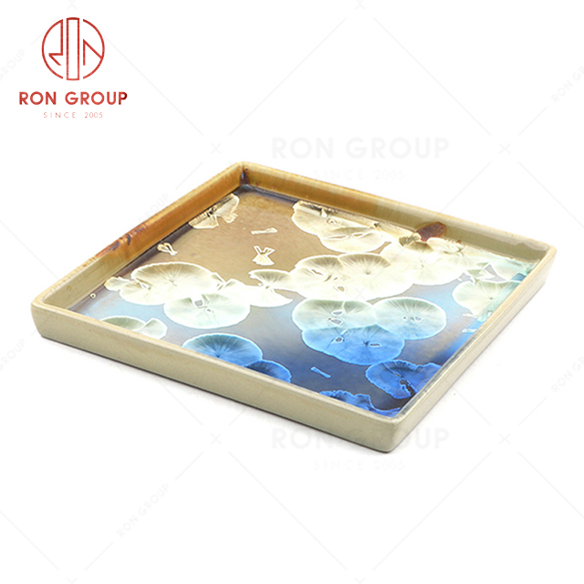 RN0660P00835-36  Hot Sale High Quality Fine and Elegant Square Ceramic Plate