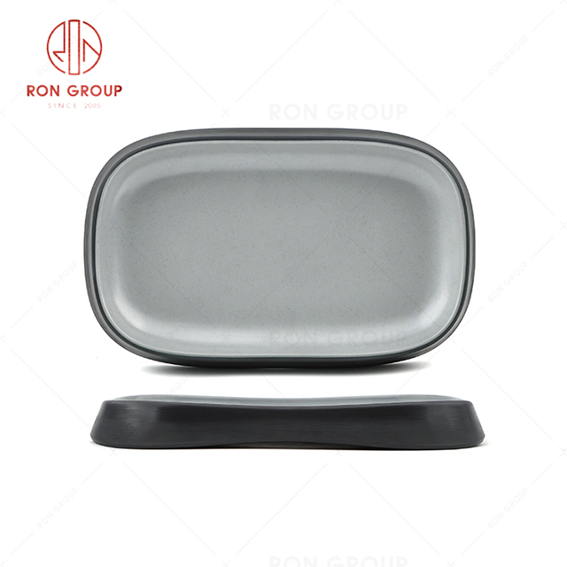 RN0004M00008 Wholesale Melamine Rectangular Shallow Plate