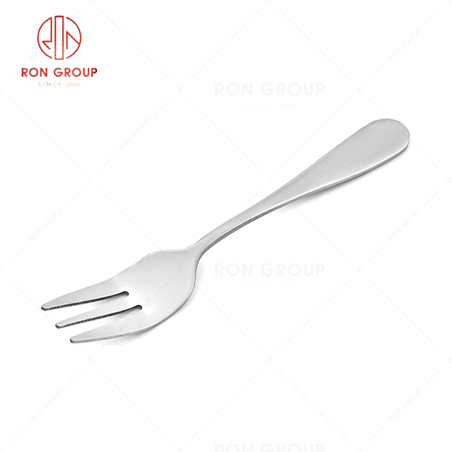 RN0050E01907 Wholesale High Quality Durable Silver Stainless Steel Cake Fork 