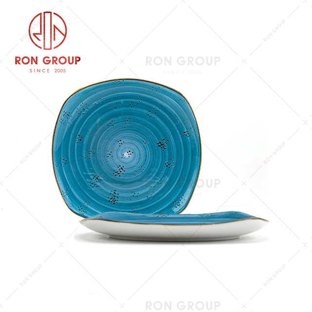 High end restaurant use ceramic dishes luxury different inch plate for sale