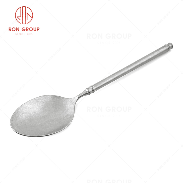 RN0050E01781 Wholesale High Quality Fine and Durable Silver Stainless Steel  Big Long Spoon