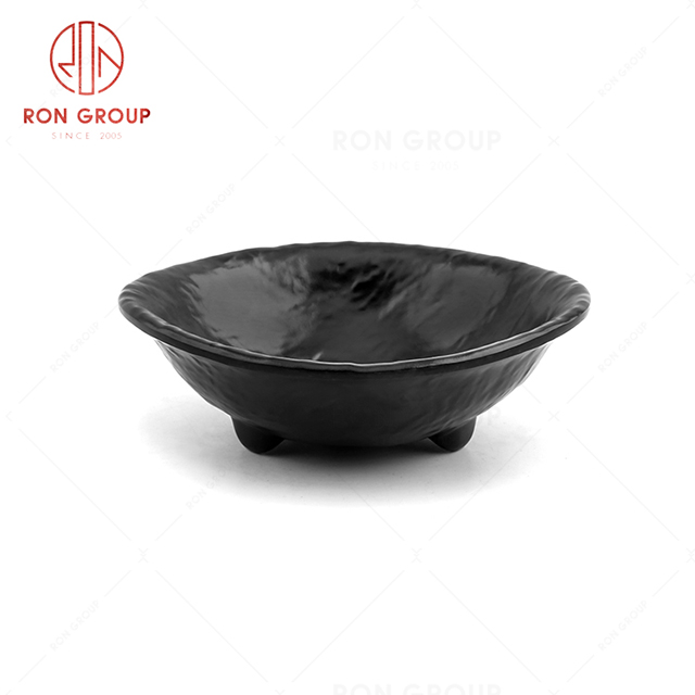 Special design restaurant tableware creative hotel four feet shallow bowl