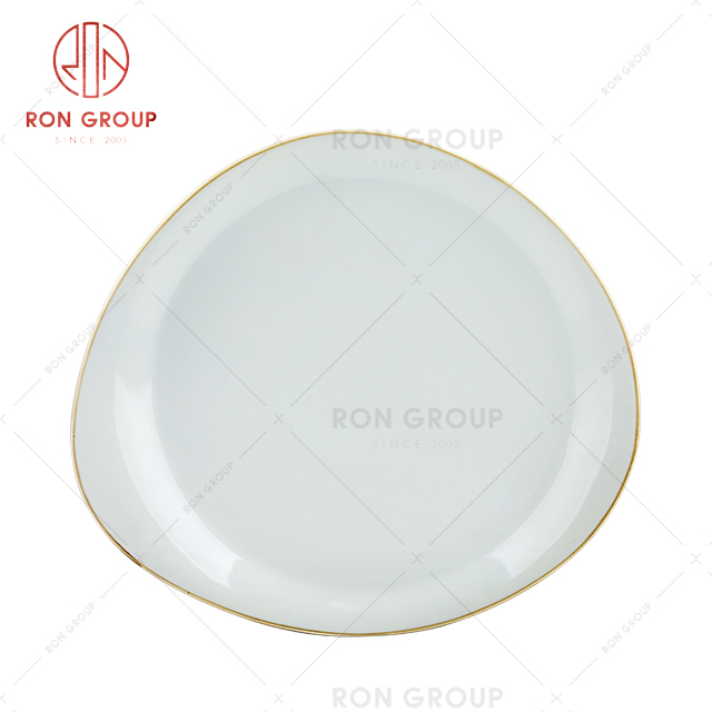 Ceramic plate manufacturer customer design bulk ceramic plate