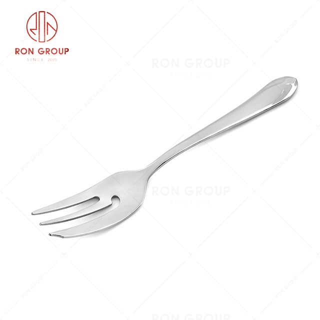 RN0050E01687 Hot Selling Unique Design Practical Silver Stainless Steel Cake Fork