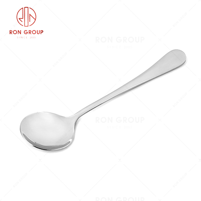 RN0050E01889 Wholesale High Quality Durable Silver Stainless Steel Soup Spoon