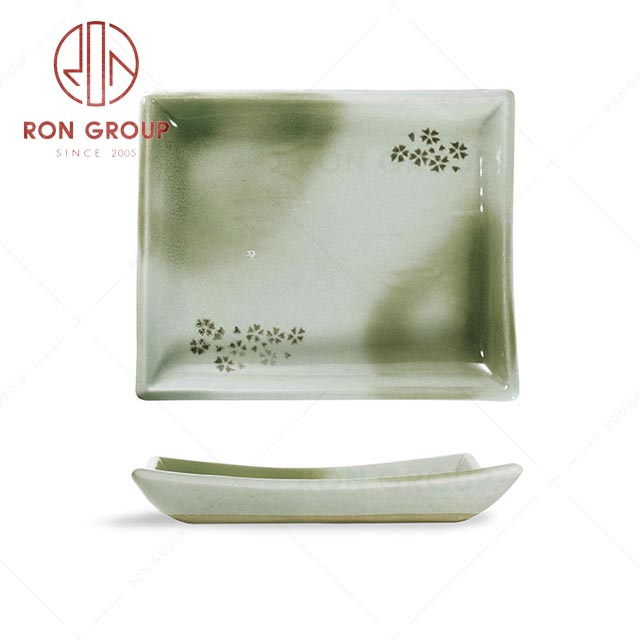 RN0039P02670  Hot Sale Unique Design Exquisite Ceramic Rectangular Plate