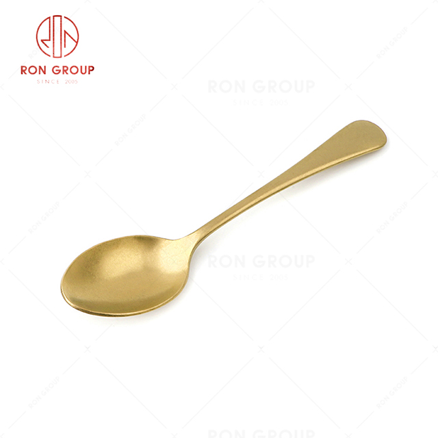 RN0178E00369 Hot Selling High Quality Gold Stainless Steel Cutlery Tony Series -- Table Spoon