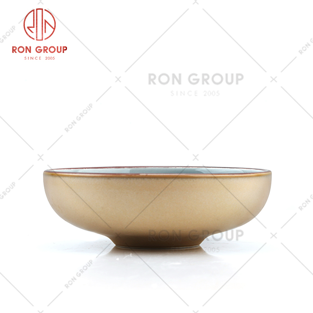 American style dinner dishes new design ceramic soup bowl for restaurant