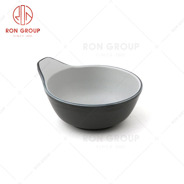 RN0011M02314 Wholesale High Quality Rock Grey Melamine Bowl