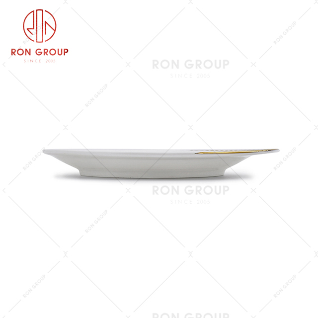 Special gold-plated design restaurant tableware hotel reception shadow plate