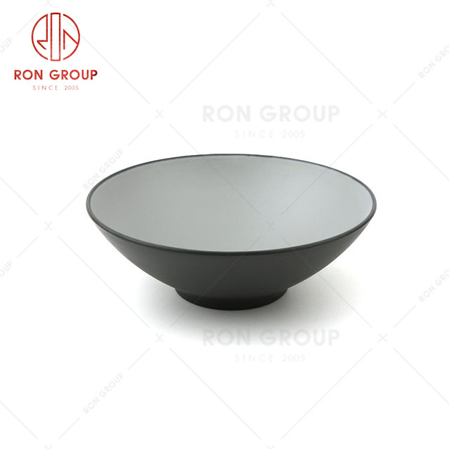 RN0011M02367 Wholesale High Quality Durable Rock Grey Melamine  Bowl