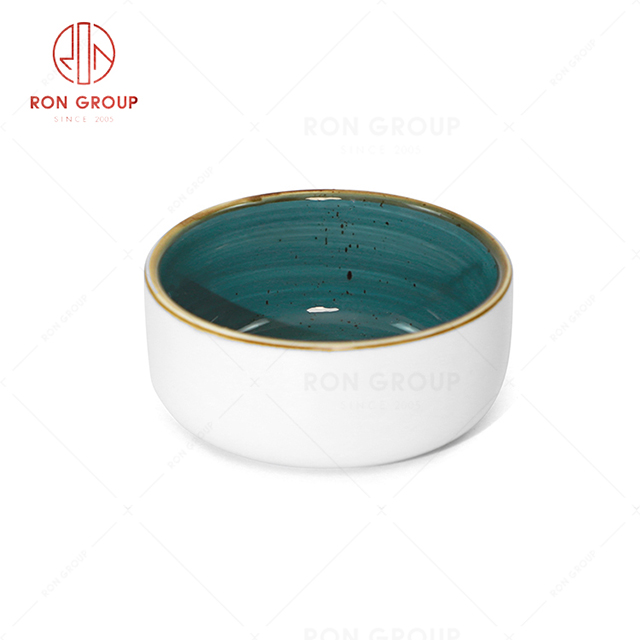 RN0037P03426   Wholesale Chip Proof Porcelain Midnight Blue Bowl