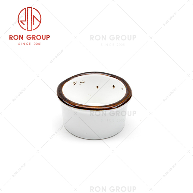 cheap price restaurant chip proof White color decoration dinnerware  porcelain dishes ceramic bouillon